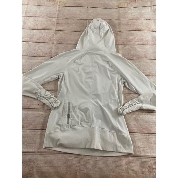 Lululemon Athletica Women's White Light Hooded Pullover - 12 - Picture 11 of 12